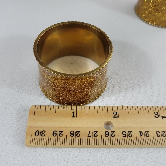 (12) CHRISTMAS SPARKLE Metal Napkin Rings By Bed Bath & Beyond - Picture 6 of 8